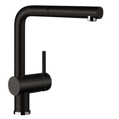 Blanco AXIA III 6 S Granit Antrasit Evye, Sağdan damlalık, LINUS-S Antrasit Spiralli Armatür Set, Aksesuar hediyeli - 2