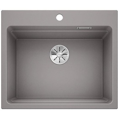 Blanco ETAGON 6 Granit Evye, Alu Metallic, Tezgah üstü, 60x51 cm, Aksesuar hediyeli - 1