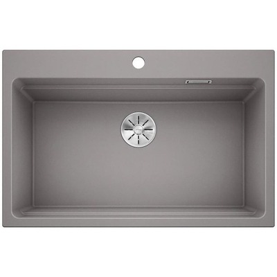 Blanco ETAGON 8 Granit Evye, Alu Metallic, Tezgah üstü, 78x51 cm, Aksesuar hediyeli - 1