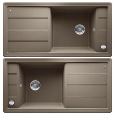 Blanco FARON XL 6 S Granit Evye, Tartufo, Tek Hazneli, Damlalıklı, 100x50 cm - 3