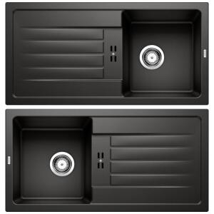 Blanco FAVUM 45 S Granit Evye, Siyah, Tek Hazneli, Damlalıklı, 86x43,5 cm - 3