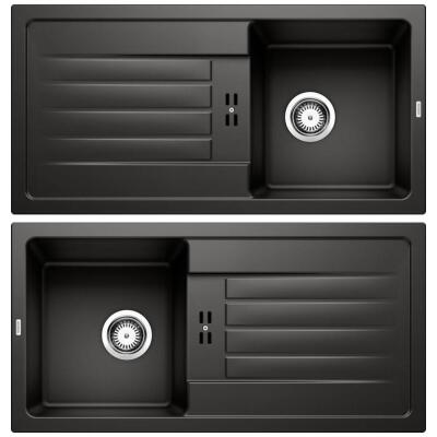 Blanco FAVUM 45 S Granit Evye, Siyah, Tek Hazneli, Damlalıklı, 86x43,5 cm - 3