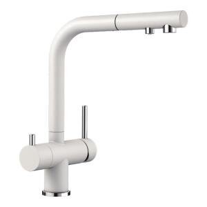 Blanco FONTAS-S II, Su Arıtmaya Uygun Mutfak Armatürü, Beyaz Granit yüzey, Spiralli başlık - Blanco