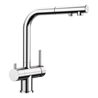 Blanco FONTAS-S II, Su Arıtmaya Uygun Mutfak Armatürü, Krom yüzey, Spiralli başlık - 1