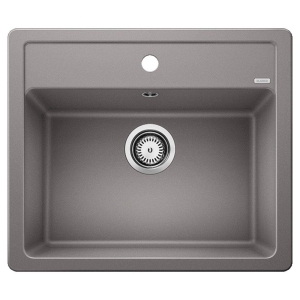 Blanco LEGRA 6 Granit Evye, Alu Metallic, Tek Hazneli, Tezgah üstü, 58,5x50 cm - Blanco