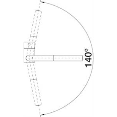 Blanco LINUS-S Mutfak Armatürü, Kahve Granit yüzey, Sağdan kumandalı, Spiralli başlık - 3