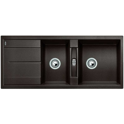 Blanco METRA 8 S Granit Evye, Kahve, 1,5 Hazne, Damlalıklı, 116x50 cm - 1