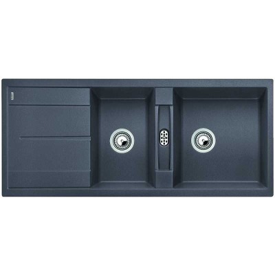 Blanco METRA 8 S Granit Evye, Kaya Gri, 1,5 Hazne, Damlalıklı, 116x50 cm - 1