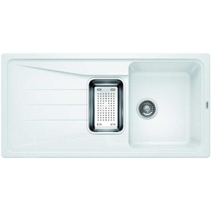 Blanco SONA 6 S Beyaz Granit Evye, MILA Krom Armatür Set, Aksesuar Hediyeli - 2