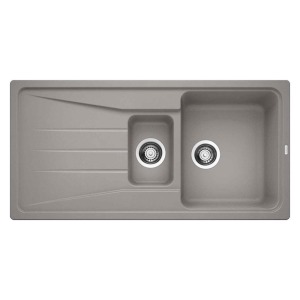 Blanco SONA 6 S Granit Evye, Alu Metallic, 1,5 Hazneli, Damlalıklı, 100x50 cm, Aksesuar Hediyeli - Blanco