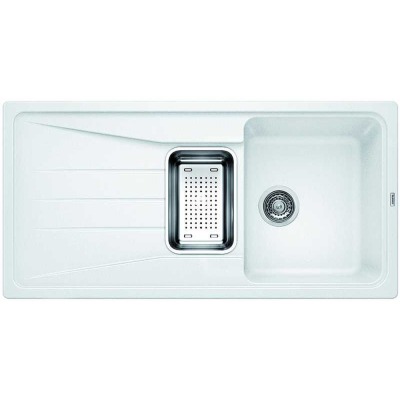 Blanco SONA 6 S Granit Evye, Beyaz, 1,5 Hazneli, Damlalıklı, 100x50 cm, Aksesuar Hediyeli - 1