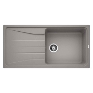 Blanco SONA XL 6 S Granit Evye, Alu Metallic, Tek Hazneli, Damlalıklı, 100x50 cm, Tezgah üstü - Blanco