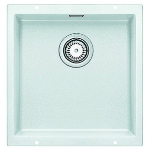 Blanco SUBLINE 400 U Granit Evye, Beyaz, Tek hazneli, Tezgah altı, 40x40 cm - Blanco