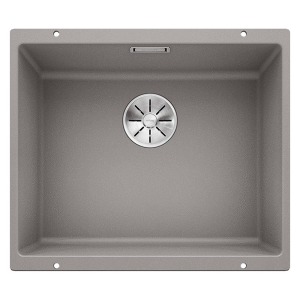 Blanco SUBLINE 500 U Granit Evye, Alu Metallic, Tek hazneli, Tezgah altı, 50x40 cm - 1