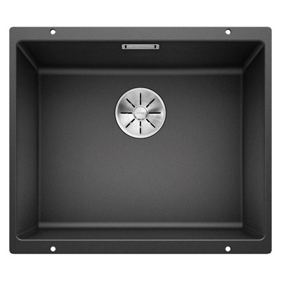 Blanco SUBLINE 500 U Granit Evye, Antrasit, Tek hazneli, Tezgah altı, 50x40 cm - 1