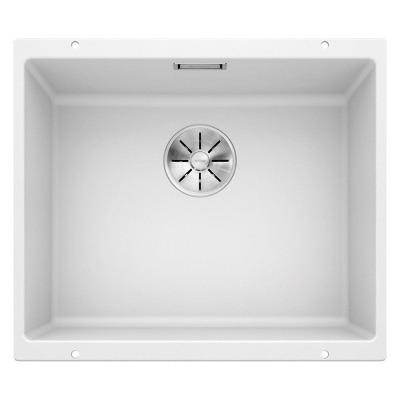 Blanco SUBLINE 500 U Granit Evye, Beyaz, Tek hazneli, Tezgah altı, 50x40 cm - 1