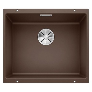 Blanco SUBLINE 500 U Granit Evye, Kahve, Tek hazneli, Tezgah altı, 50x40 cm - 1
