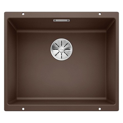 Blanco SUBLINE 500 U Granit Evye, Kahve, Tek hazneli, Tezgah altı, 50x40 cm - 1
