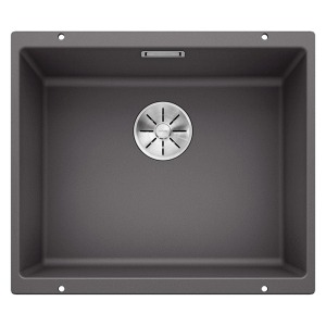 Blanco SUBLINE 500 U Granit Evye, Kaya Gri, Tek hazneli, Tezgah altı, 50x40 cm - Blanco