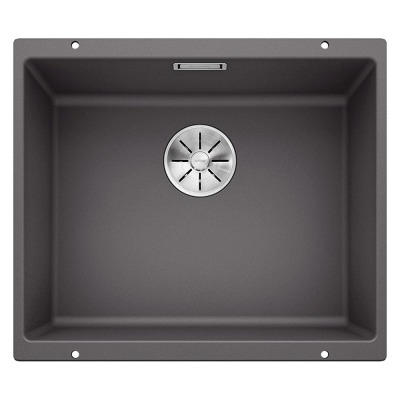 Blanco SUBLINE 500 U Granit Evye, Kaya Gri, Tek hazneli, Tezgah altı, 50x40 cm - 1