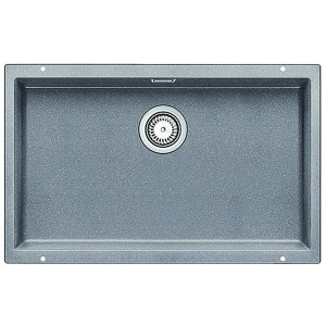 Blanco SUBLINE 700 U Granit Evye, Alu Metallic, Tek hazneli, Tezgah altı, 70x40 cm - Blanco