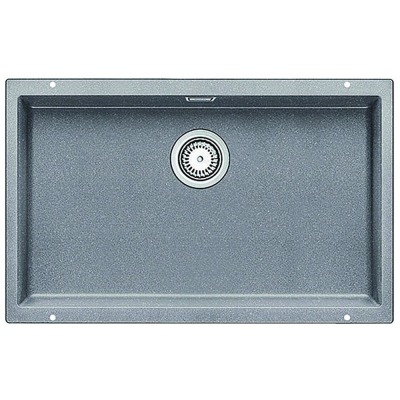 Blanco SUBLINE 700 U Granit Evye, Alu Metallic, Tek hazneli, Tezgah altı, 70x40 cm - 1