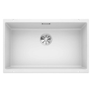Blanco SUBLINE 700 U Granit Evye, Beyaz, Tek hazneli, Tezgah altı, 70x40 cm - Blanco