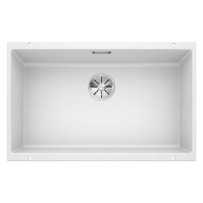 Blanco SUBLINE 700 U Granit Evye, Beyaz, Tek hazneli, Tezgah altı, 70x40 cm - 1