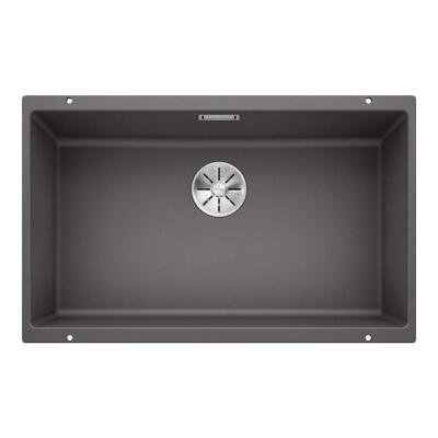 Blanco SUBLINE 700 U Granit Evye, Kaya Gri, Tek hazneli, Tezgah altı, 70x40 cm - 1