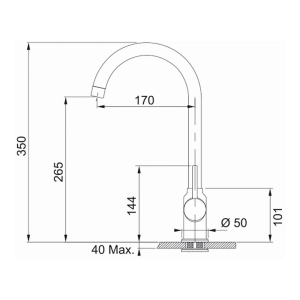 Dominox Malta Neo Armatür, Nero, Siyah renk - 2