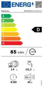 Electrolux EEM48300IX Bulaşık Makinesi Yarı Ankastre, Inox, panel, 8 Programlı - 2