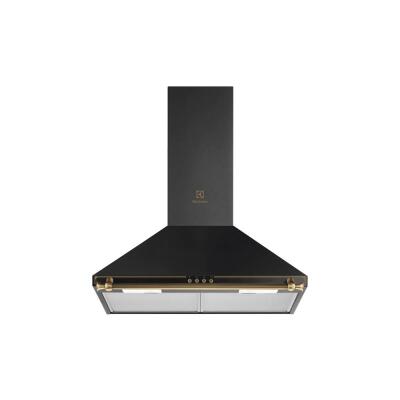 Electrolux EFC226R Duvar Tipi Rustik Davlumbaz, Mat Siyah, 60cm - 1