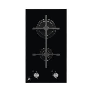 Electrolux EGC3322NVK Ankastre Domino Gazlı Cam Ocak, 30cm, Siyah - Electrolux