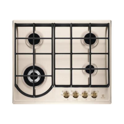 Electrolux EGH6343RON Rustik Gazlı Ocak, 60cm, Krem - 1