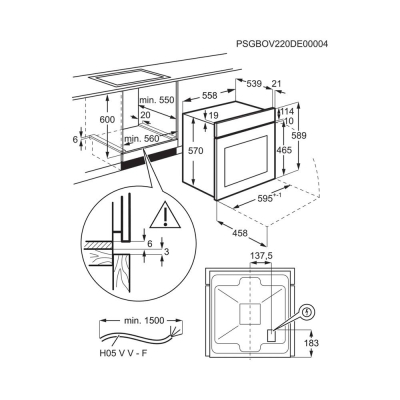 Electrolux EOF3H40BX Ankastre Fırın, Inox, Multi Fonksiyonel - 2