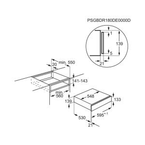 Electrolux KBD4X Ankastre Isıtma Çekmecesi, 30-80 derece - 2