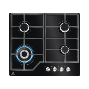 Electrolux KGG64362K Ankastre Gazlı Cam Ocak, 60cm, Siyah - Electrolux