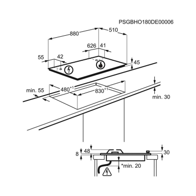 Electrolux KGG953753K Ankastre Gazlı Cam Ocak, 90cm, Siyah - 2