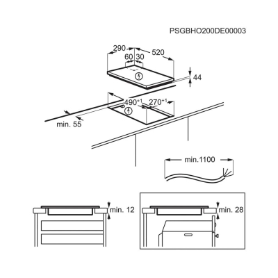 Electrolux LIT30230C Ankastre Domino İndiksiyonlu Cam Ocak, 30cm, Siyah - 2