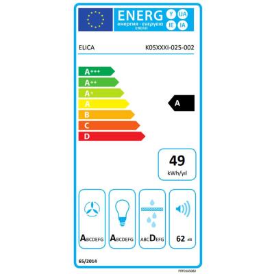 Elica IKONA LIGHT BL MAT-F-60 Ada Davlumbaz, Siyah, 60cm, 610m3 - 4