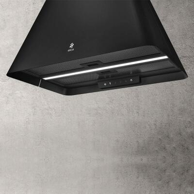 Elica IKONA LIGHT BL MAT-F-60 Ada Davlumbaz, Siyah, 60cm, 610m3 - 1