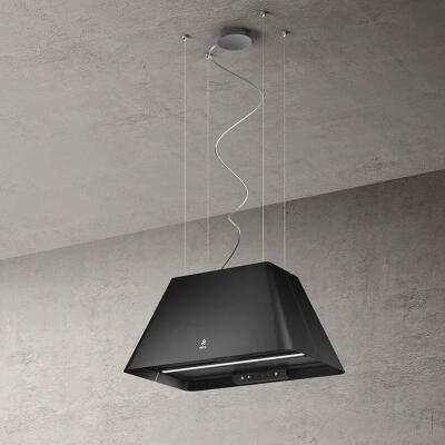 Elica IKONA LIGHT BL MAT-F-60 Ada Davlumbaz, Siyah, 60cm, 610m3 - 2