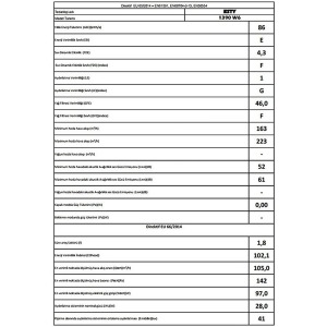 ESTY 1390 Ankastre Sürgülü Aspiratör, Beyaz, 60 cm - 3