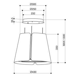 Faber BEAT INOX F45 Ada Davlumbaz, Inox Renk, 45 cm - 3