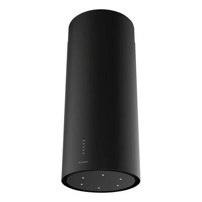 Faber EV8+BK A37 Ada Davlumbaz, Mat Siyah, 37 cm - 1