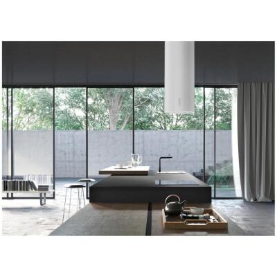 Faber EV8+WH A37 Ada Davlumbaz, Beyaz Renk, 37 cm - 2