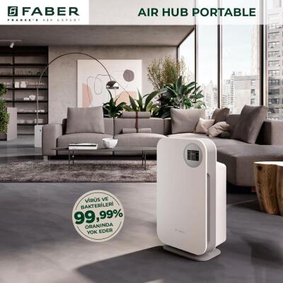 Faber FBF PH 1020, Air Hub Portable Hava Temizleyici, Mat Beyaz renk - 2