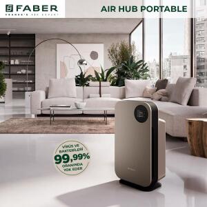Faber FBF PH 1020, Air Hub Portable Hava Temizleyici, Titanyum renk - 2