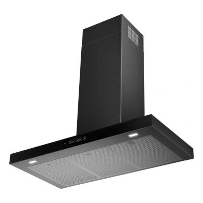 Faber T-DARK A90 NG Duvar Tipi Davlumbaz, Siyah Paslanmaz Çelik Renk, 90 cm - 1