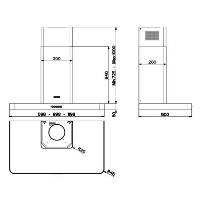 Faber T-Light EV8+ Inox A90 Davlumbaz - 2